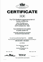 GPA_TUV_ISO 9001 certificato 1994-1997