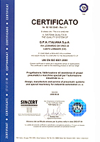 GPA_TUV_ISO 9001 certificato 2006-2009